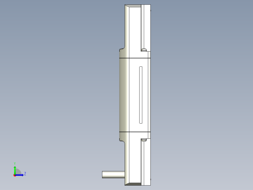 基恩士SL-V08H(S)_T_kc图纸模型左视缩略图