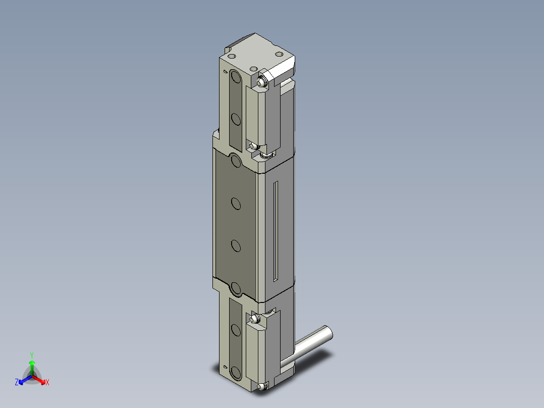 基恩士SL-V08H(S)_T_kc图纸模型正等轴测图