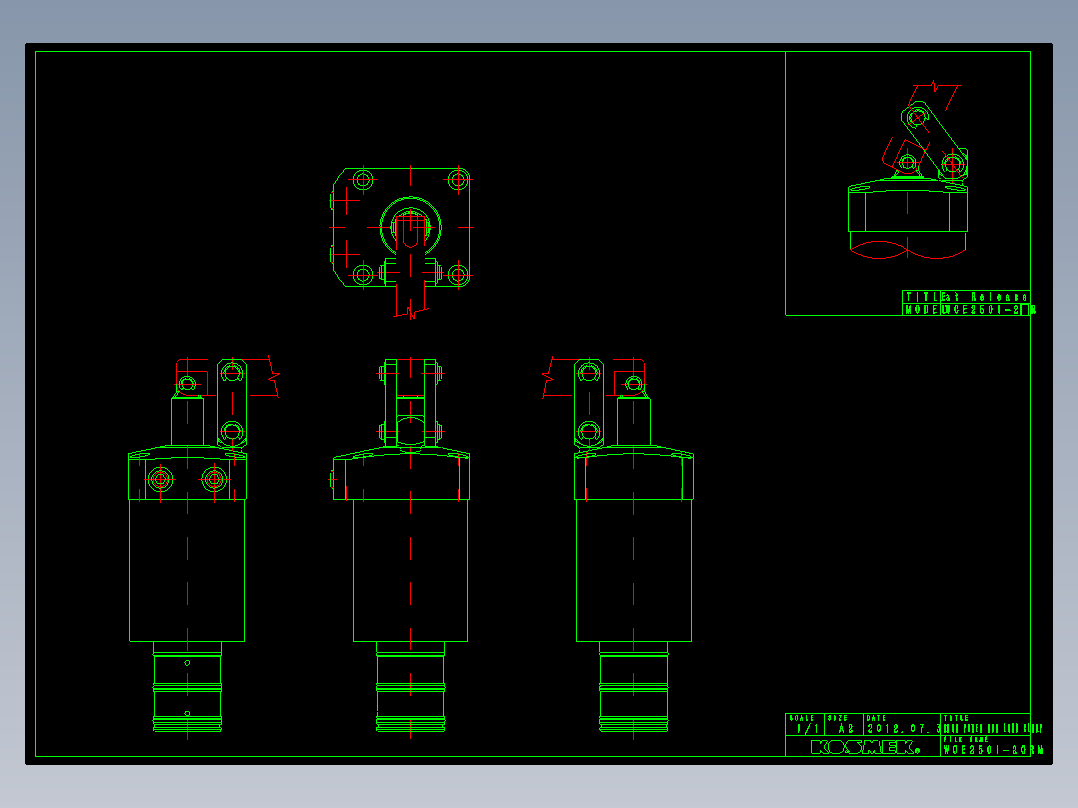 KOSMEKWCE2501-2GRM多系列多零件图纸模型多系列多零件图纸模型