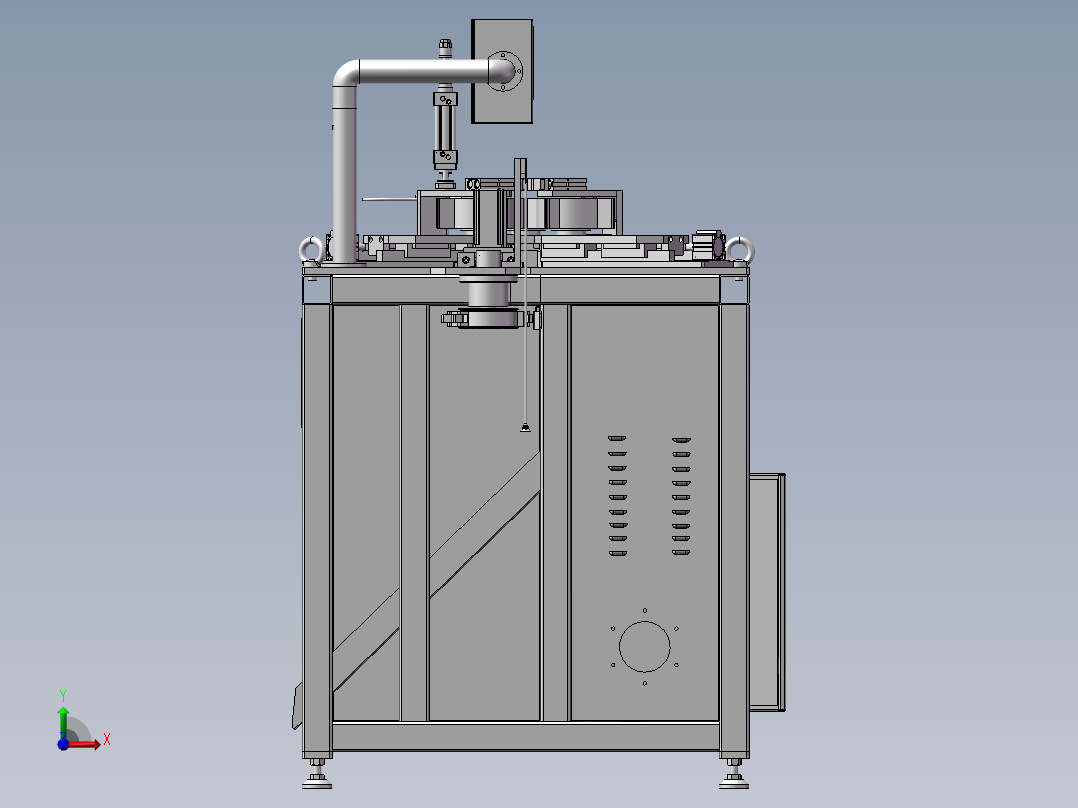 箭翼自动粘贴设备（自动贴标机）前视图