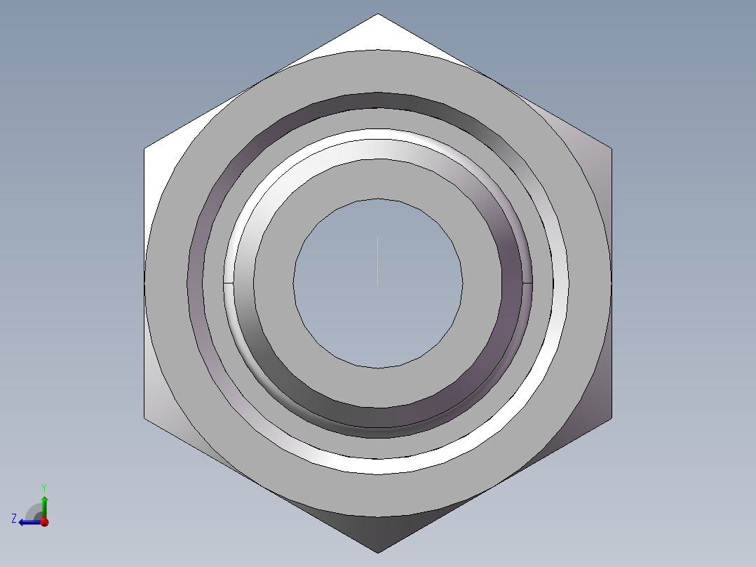 直通管螺纹组合接头、2BC-06-18WD右视图