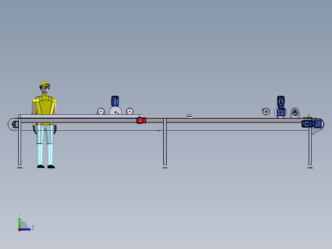 线切割输送线左视图