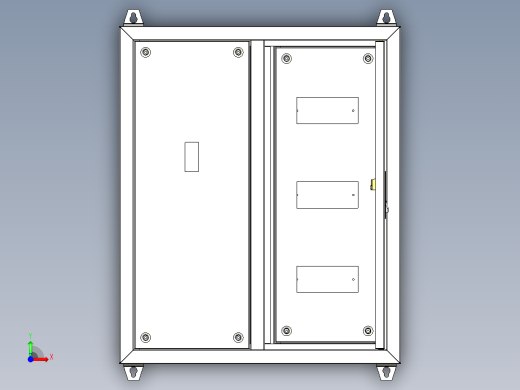 开关照明箱前视缩略图