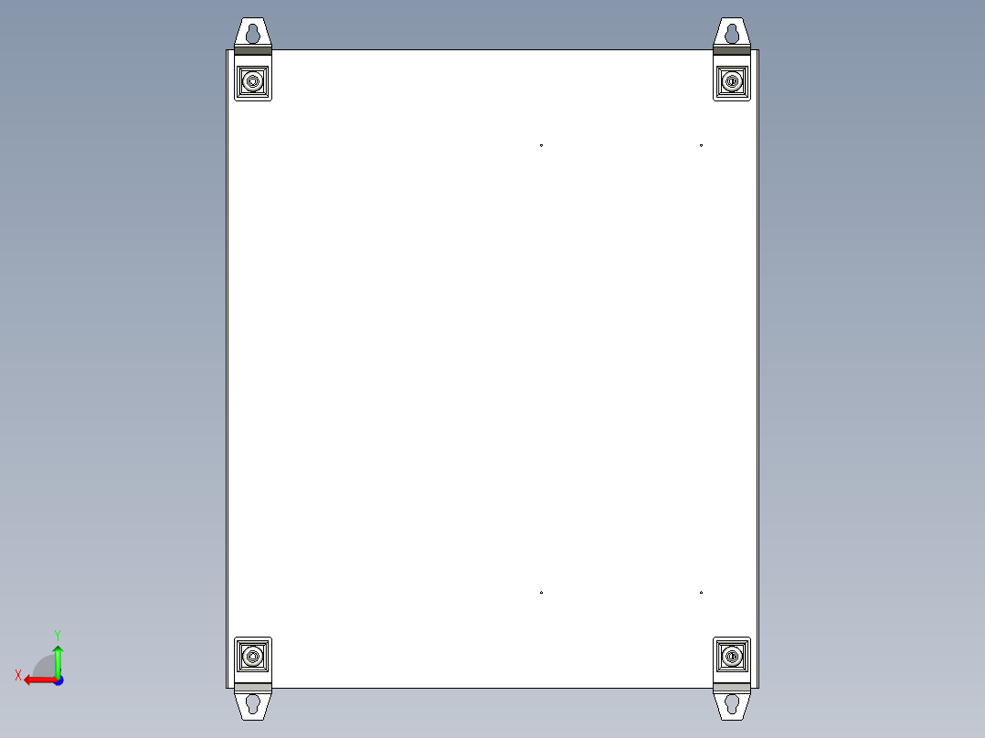 开关照明箱后视图