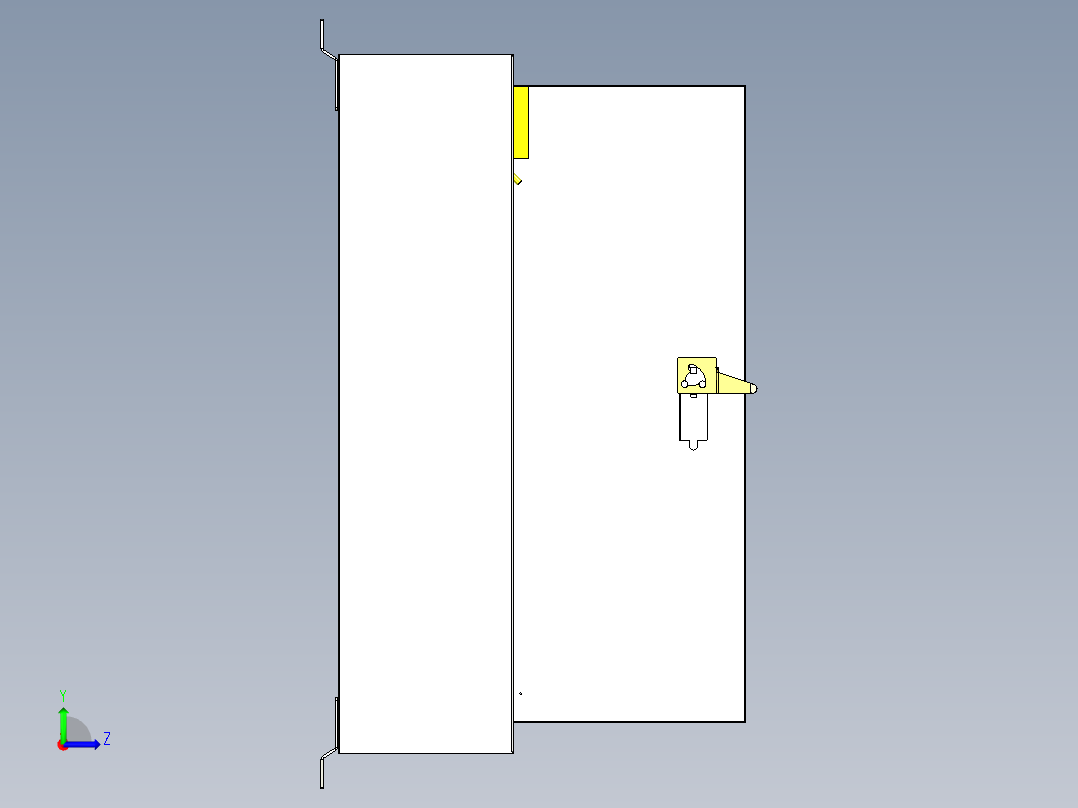 开关照明箱左视图