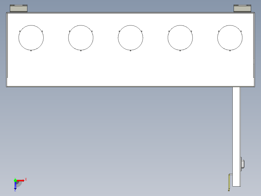 开关照明箱俯视图