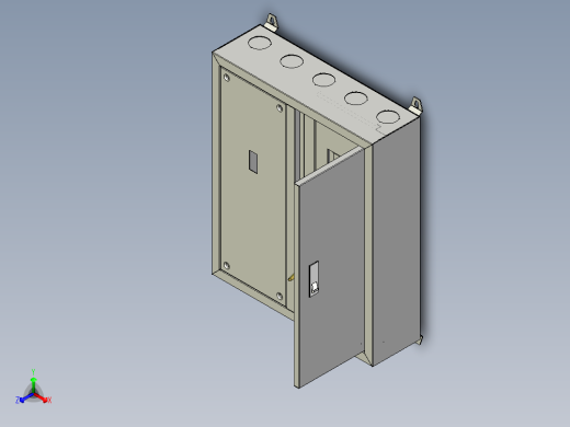 开关照明箱正等轴测缩略图