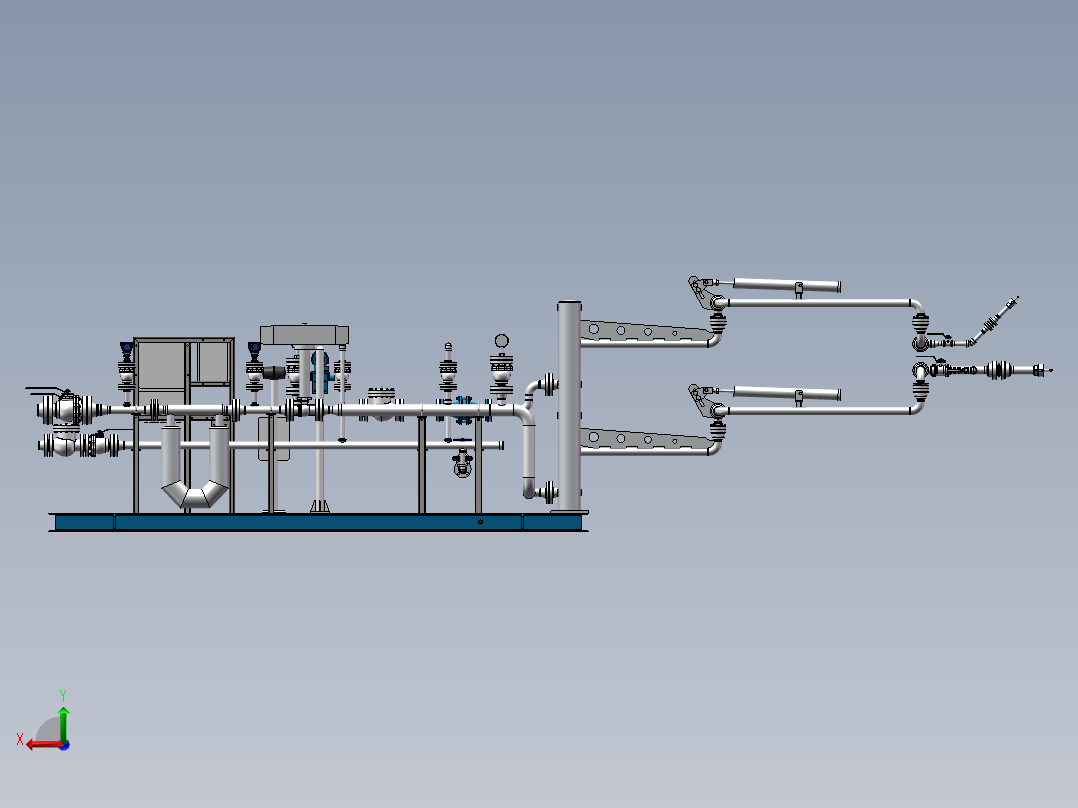 液化烃定量装车撬 1148648左视图
