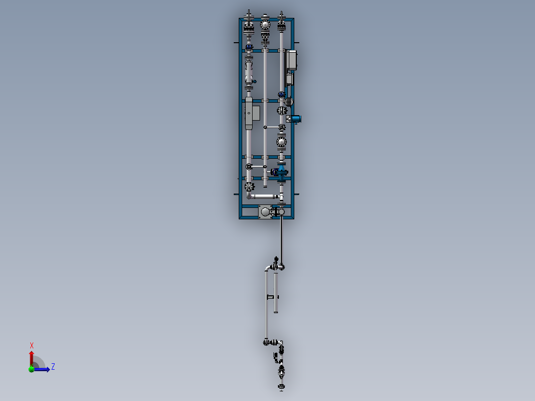 液化烃定量装车撬 1148648俯视图