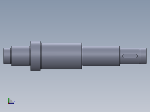 11-12号：传动轴零件图左视缩略图