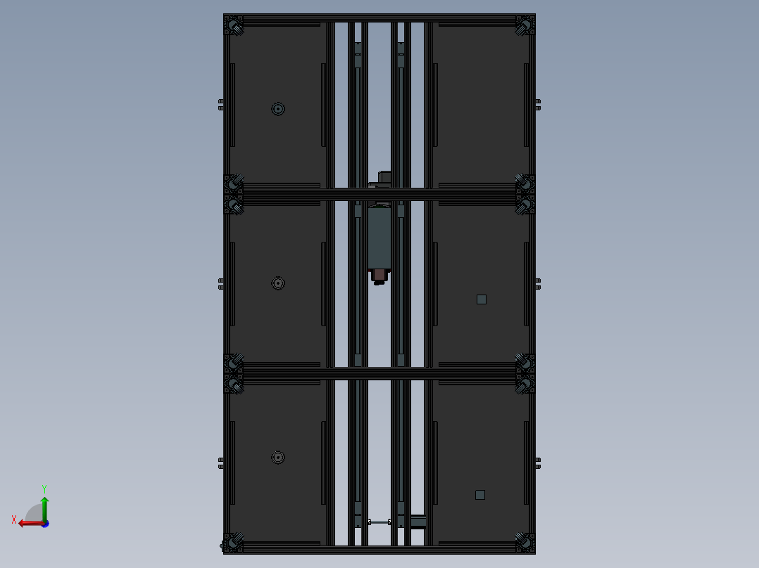 机械手自动生产线后视图