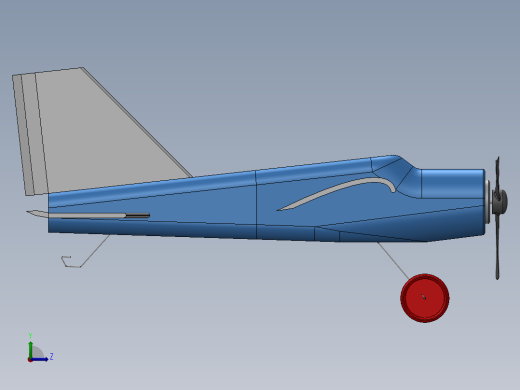 玩具飞机左视缩略图