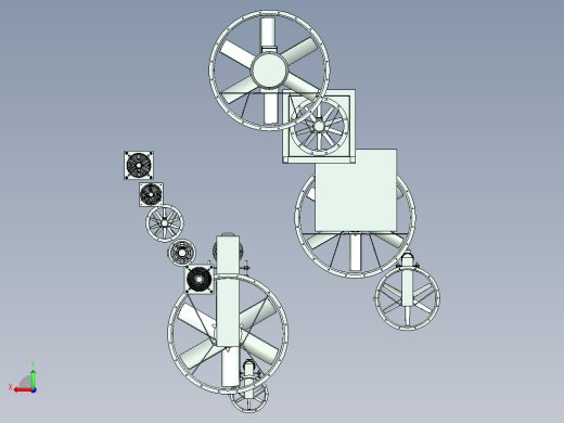 轴流风机3D数模后视缩略图