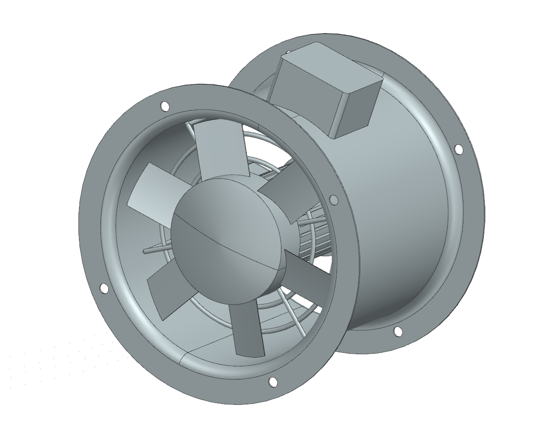 轴流风机3D数模