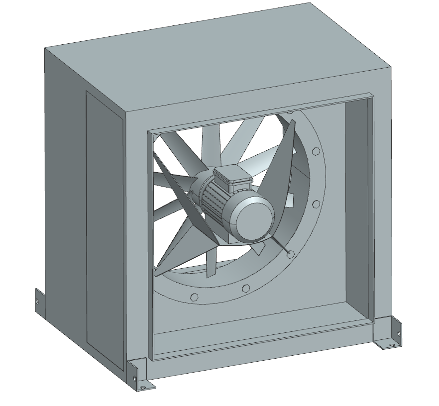 轴流风机3D数模