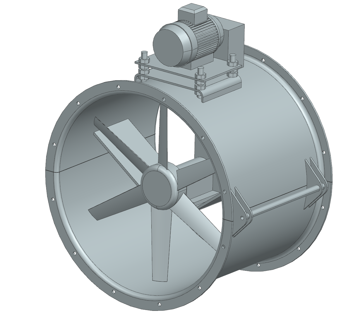 轴流风机3D数模