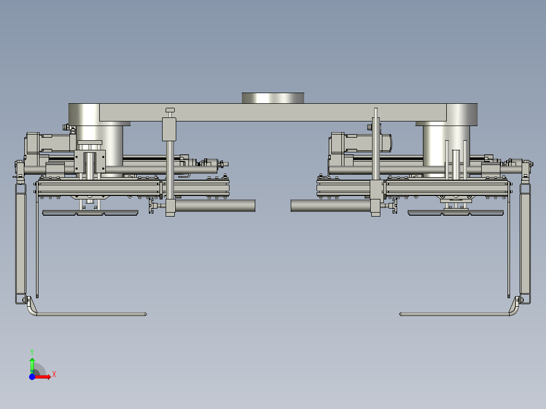 大型木箱搬运抓具前视图