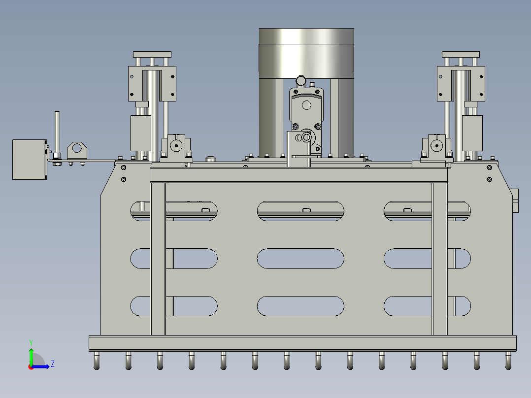 大型木箱搬运抓具左视图