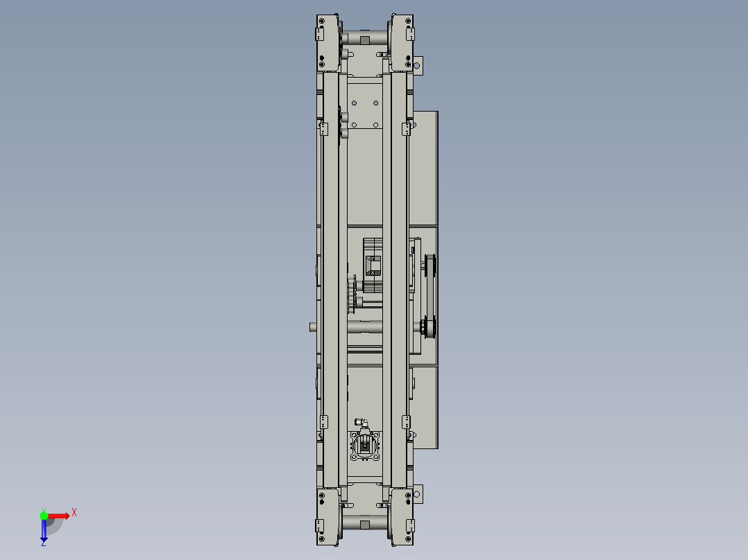 E19793-141-400-X1链条回流线俯视图