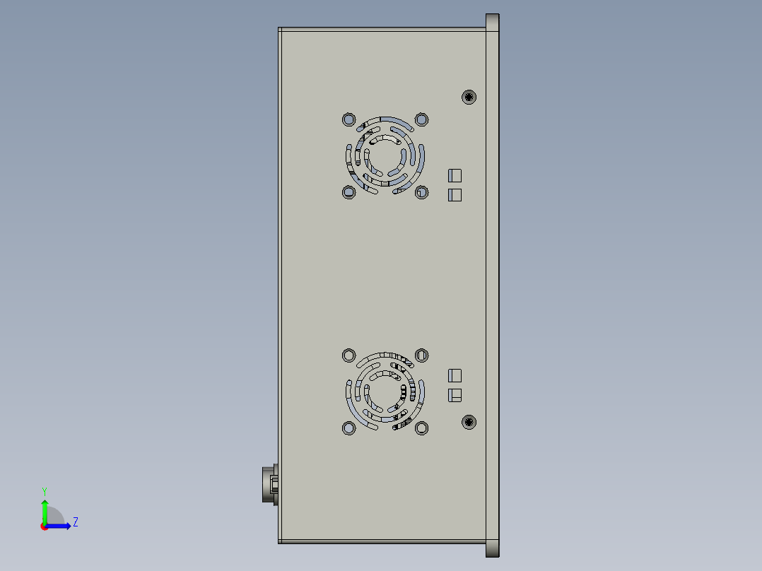 AAV-YTJ-ET-12-V10涡流一体机-零件格式左视图