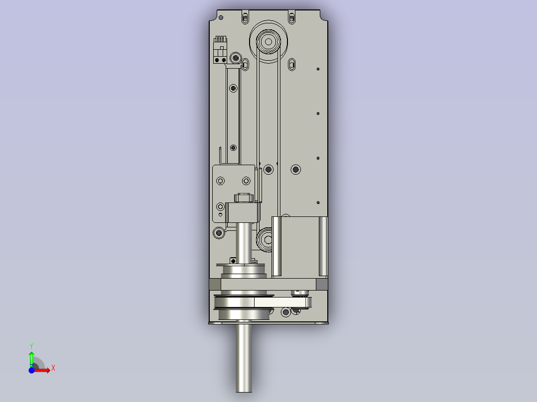 XZT-P000旋转头皮带组件-02-1119-EG15(1)前视图