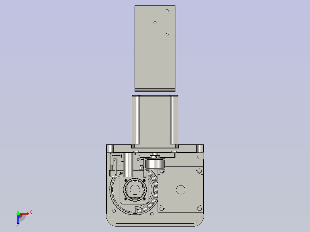 XZT-P000旋转头皮带组件-02-1119-EG15(1)俯视图