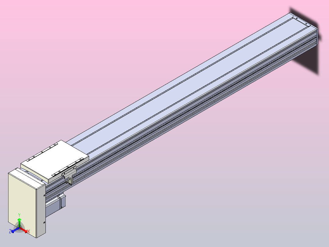 滚珠丝杠直线轴带导轨全封闭TPA-HCR-120D-1610C-L950-MP-C-P20-N3主视图
