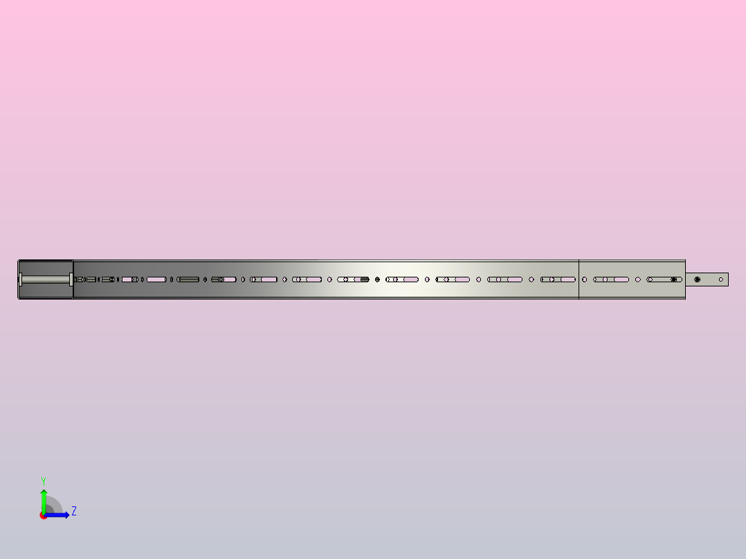 YHXBP90R1000-C1不锈钢水平普通弯头左视图