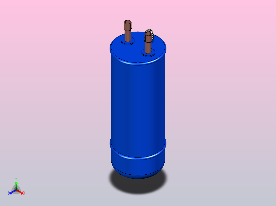 油分离器正等轴测图