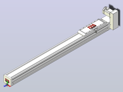 伺服电机集成皮带传动直线执行器TPA-OCB-120-224-L1050-LU-P75-N3正等轴测缩略图