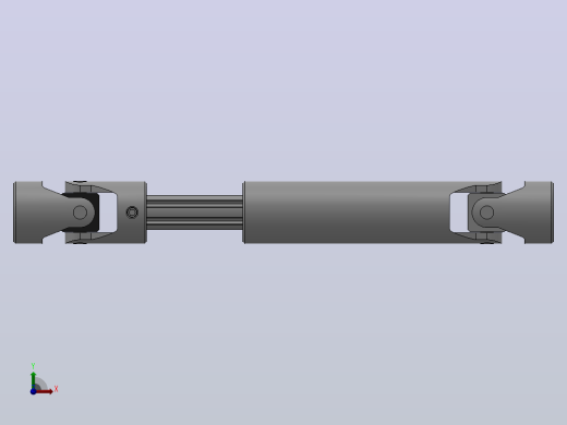 万向联轴器WSP05-PB-Y14-Y14-200／260 (2)WSP型可伸缩小型十字轴万向联轴器前视缩略图
