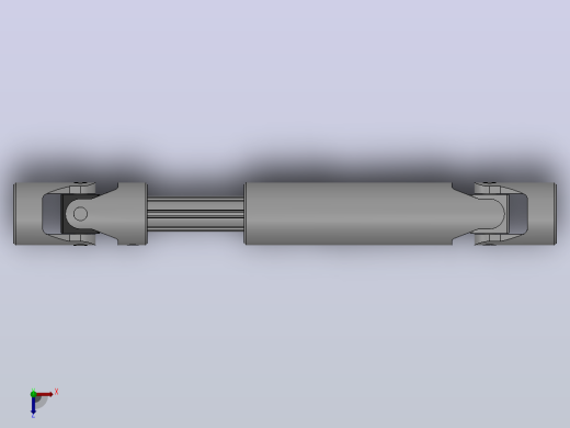 万向联轴器WSP05-PB-Y14-Y14-200／260 (2)WSP型可伸缩小型十字轴万向联轴器俯视缩略图