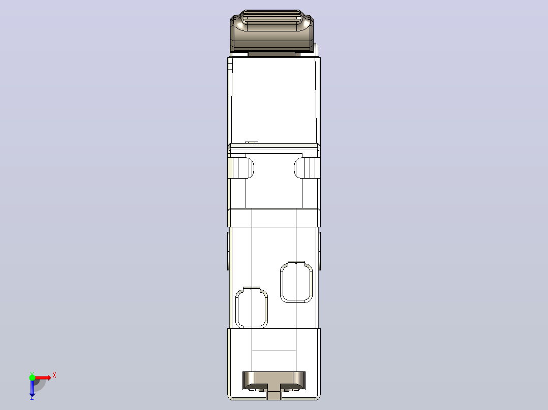 NB5-40N小型断路器三维模型202202俯视图