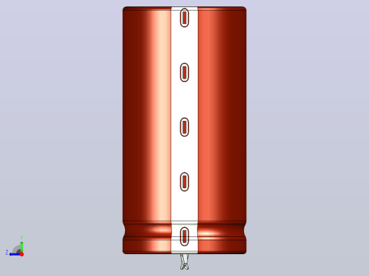 30 x60棕白色底片电解电容器右视缩略图