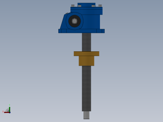 HK10T Ⅱ结构蜗轮丝杆升降机[HK10T-8-2-B-Ⅰ-300-X-B]后视缩略图