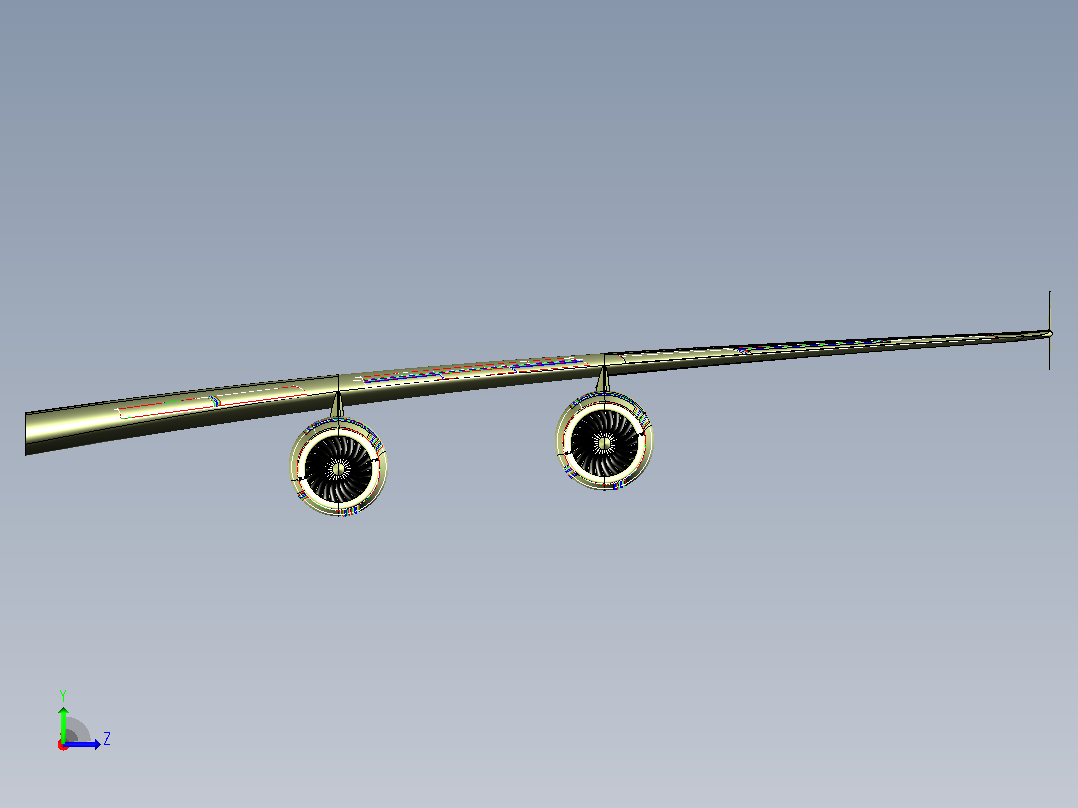 空客 A380 左翼带左视图
