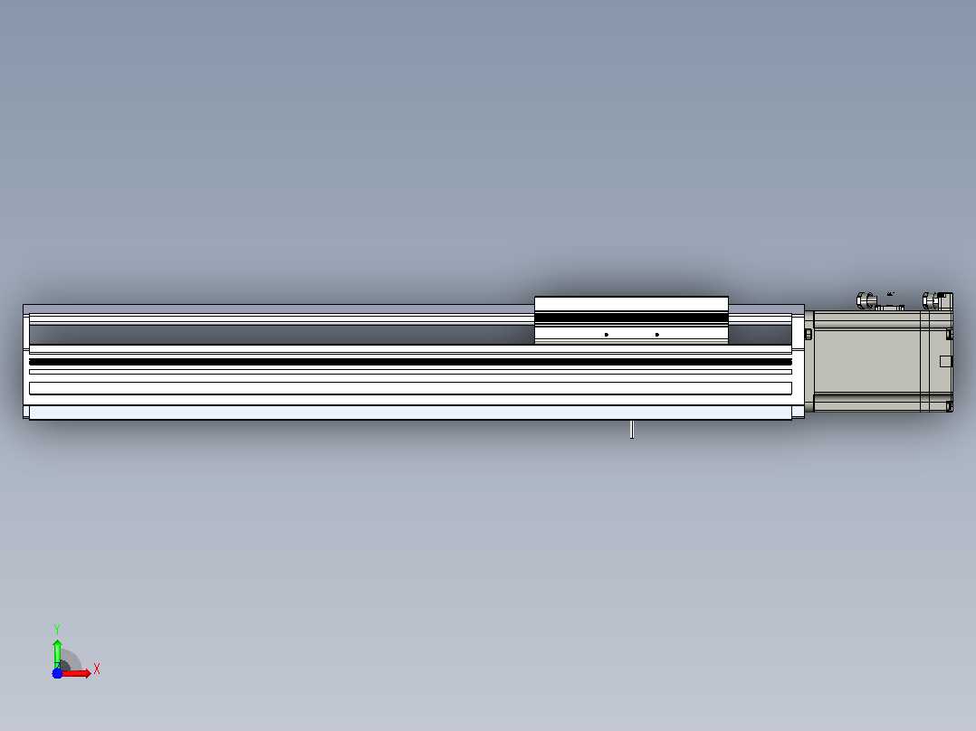 日规模组半封闭丝杆TPA-HNR-170T-2010C-L350-M-M75-N3前视图