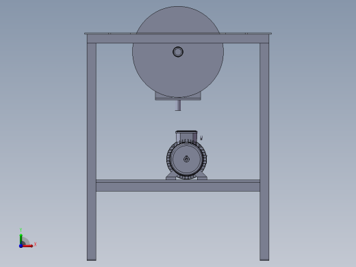 切割机三维设计前视缩略图