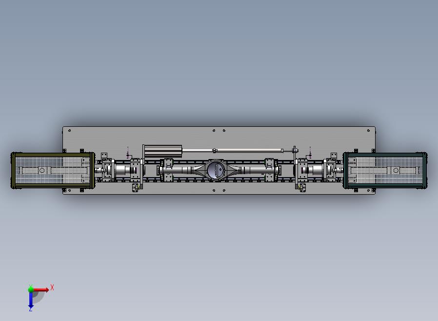 A28-卧式双头油封压机俯视图