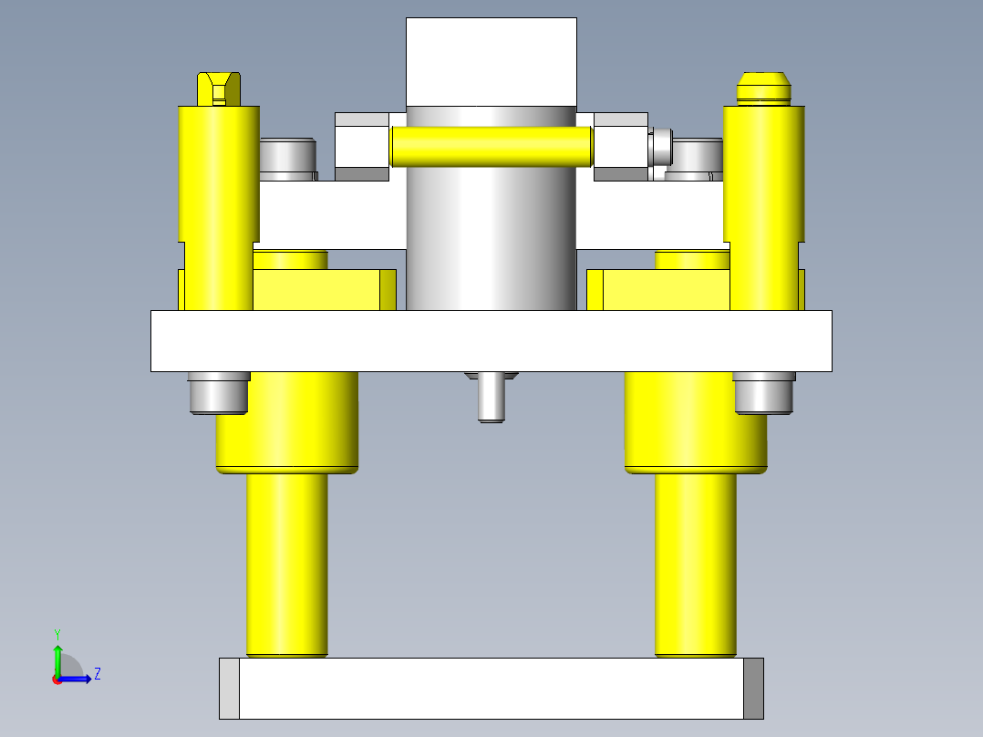 顶出组件左视图
