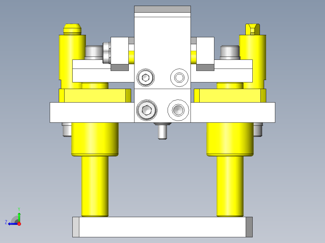 顶出组件右视图