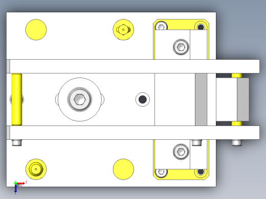 顶出组件俯视缩略图
