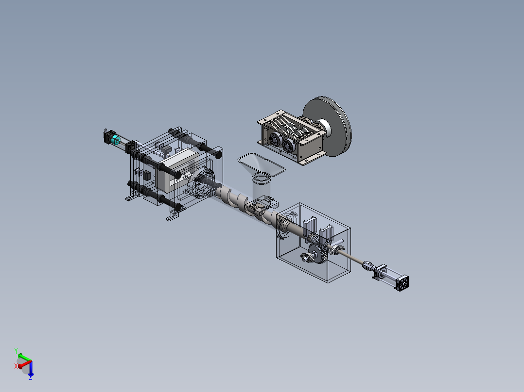 Trituradora塑料粉碎机3D数模图纸 Solidworks设计