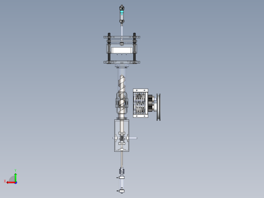 Trituradora塑料粉碎机3D数模图纸 Solidworks设计后视缩略图