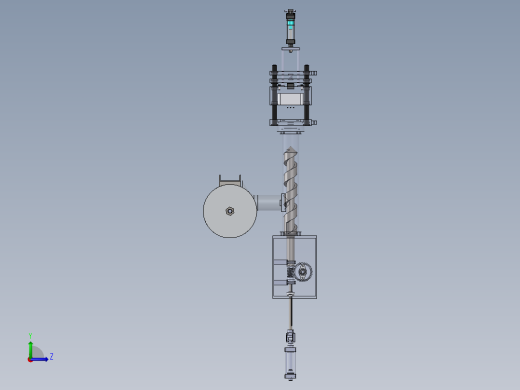 Trituradora塑料粉碎机3D数模图纸 Solidworks设计左视缩略图
