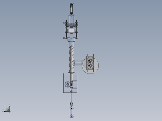 Trituradora塑料粉碎机3D数模图纸 Solidworks设计右视缩略图