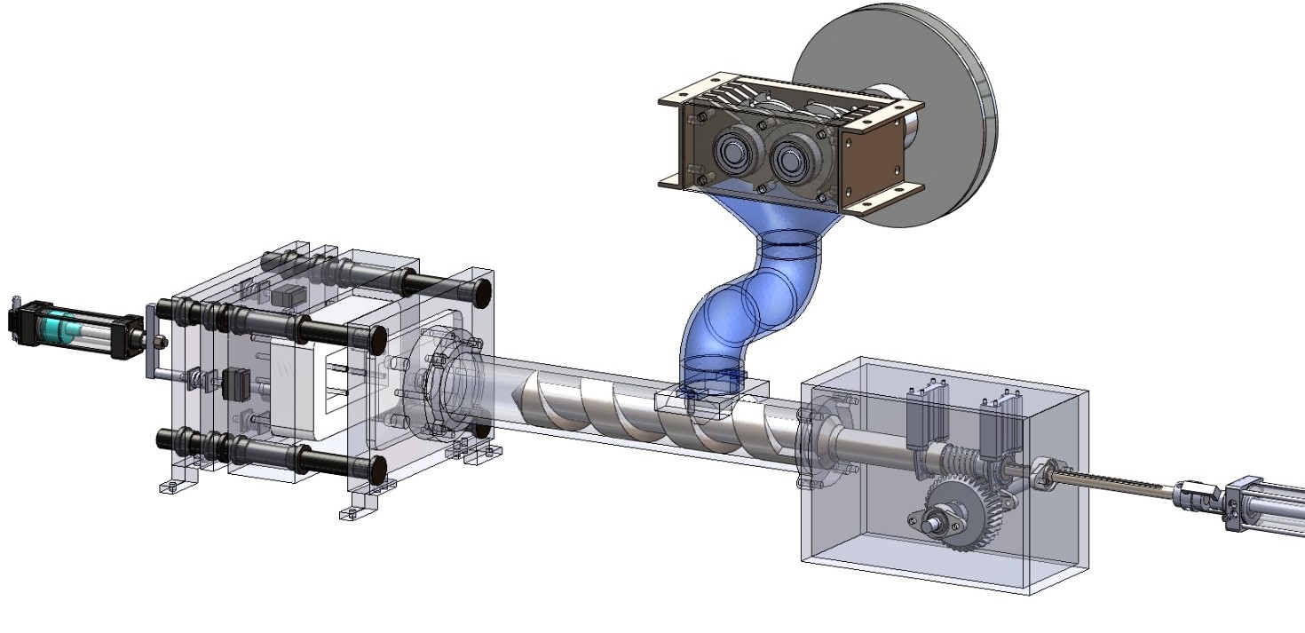 Trituradora塑料粉碎机3D数模图纸 Solidworks设计