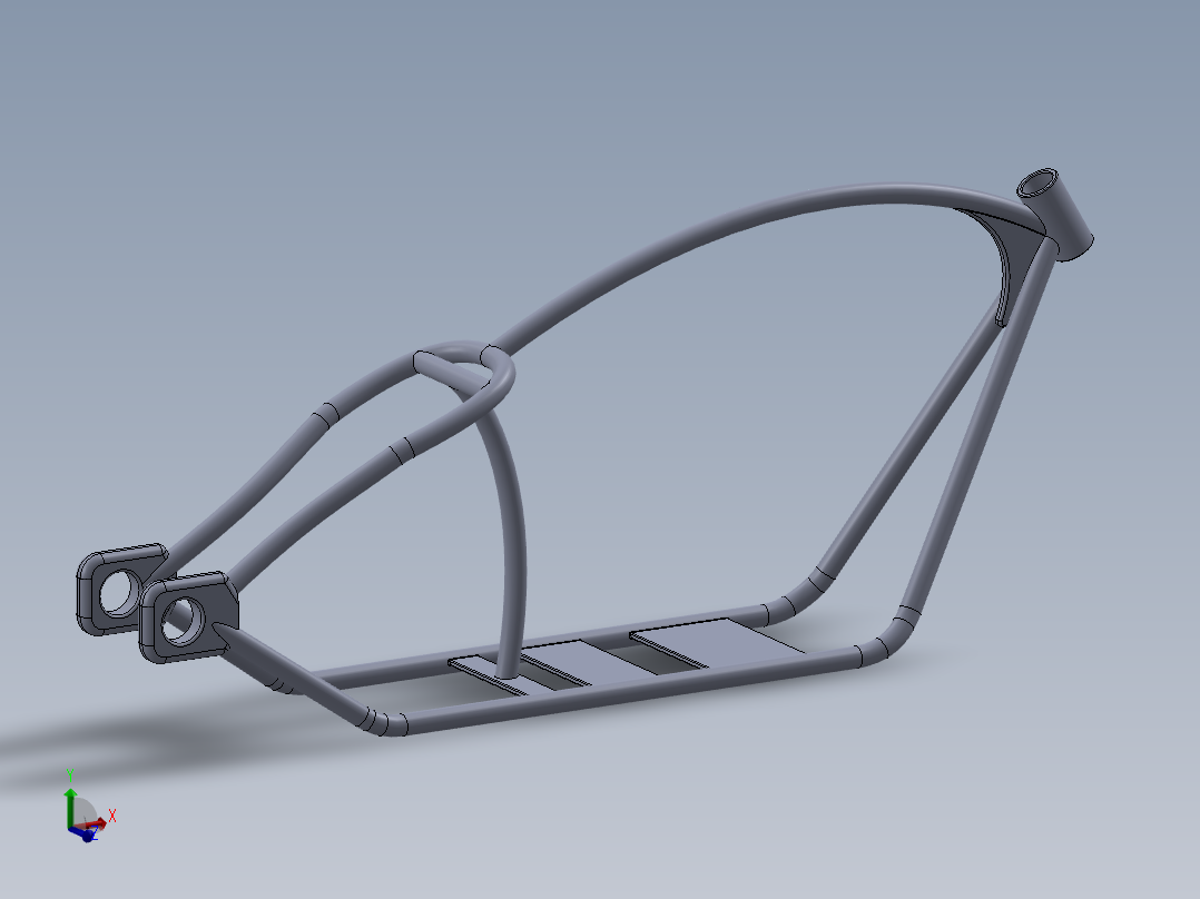 自行车框架模型