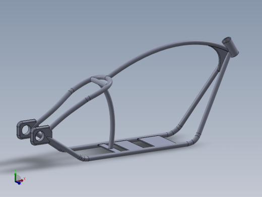 自行车框架模型