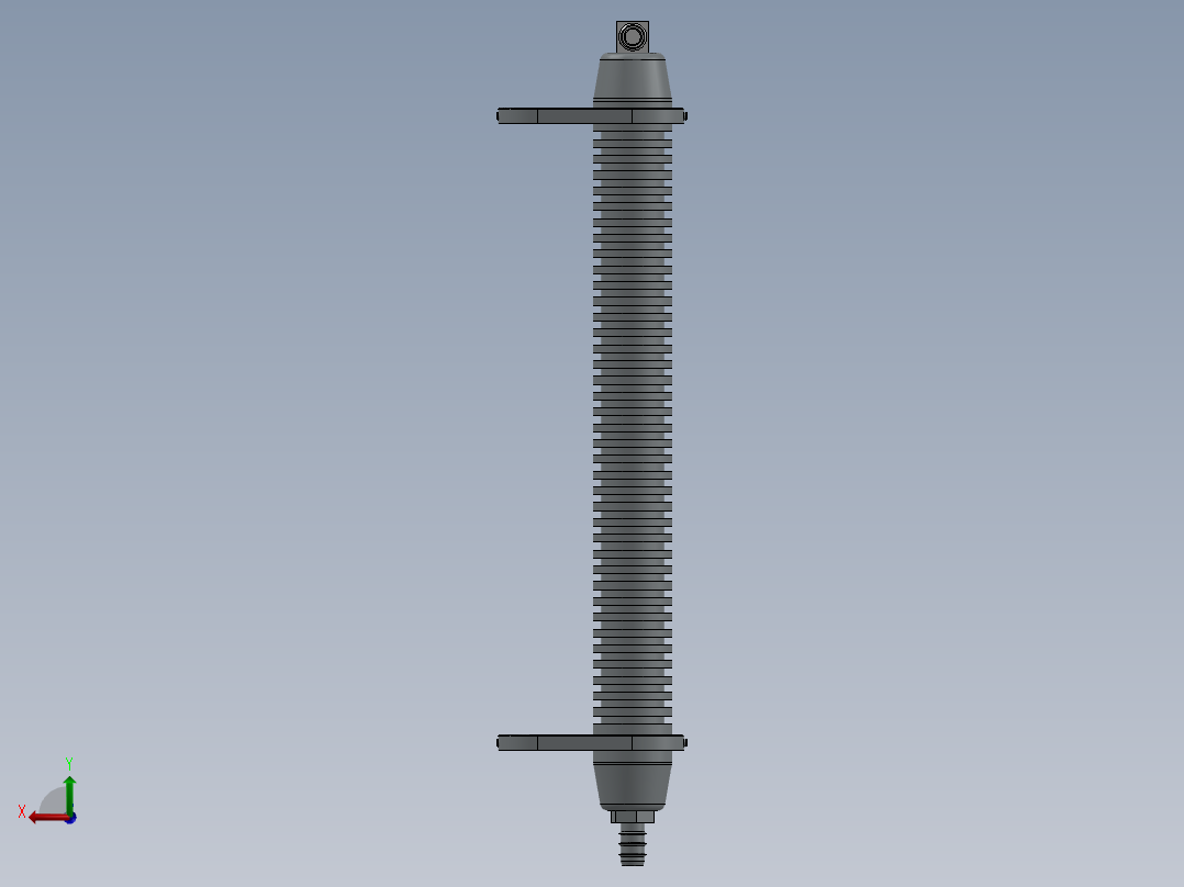 solidworks 油冷却器后视图